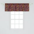 thumbnail image 2 of Ambesonne Garden Art Window Valance, Summer Season Doodles Colorful Nursery Style Abstract Nature Growth Flowers, Curtain Valance for Kitchen Bedroom Decor with Rod Pocket, 54" X 18", Multicolor, 2 of 3