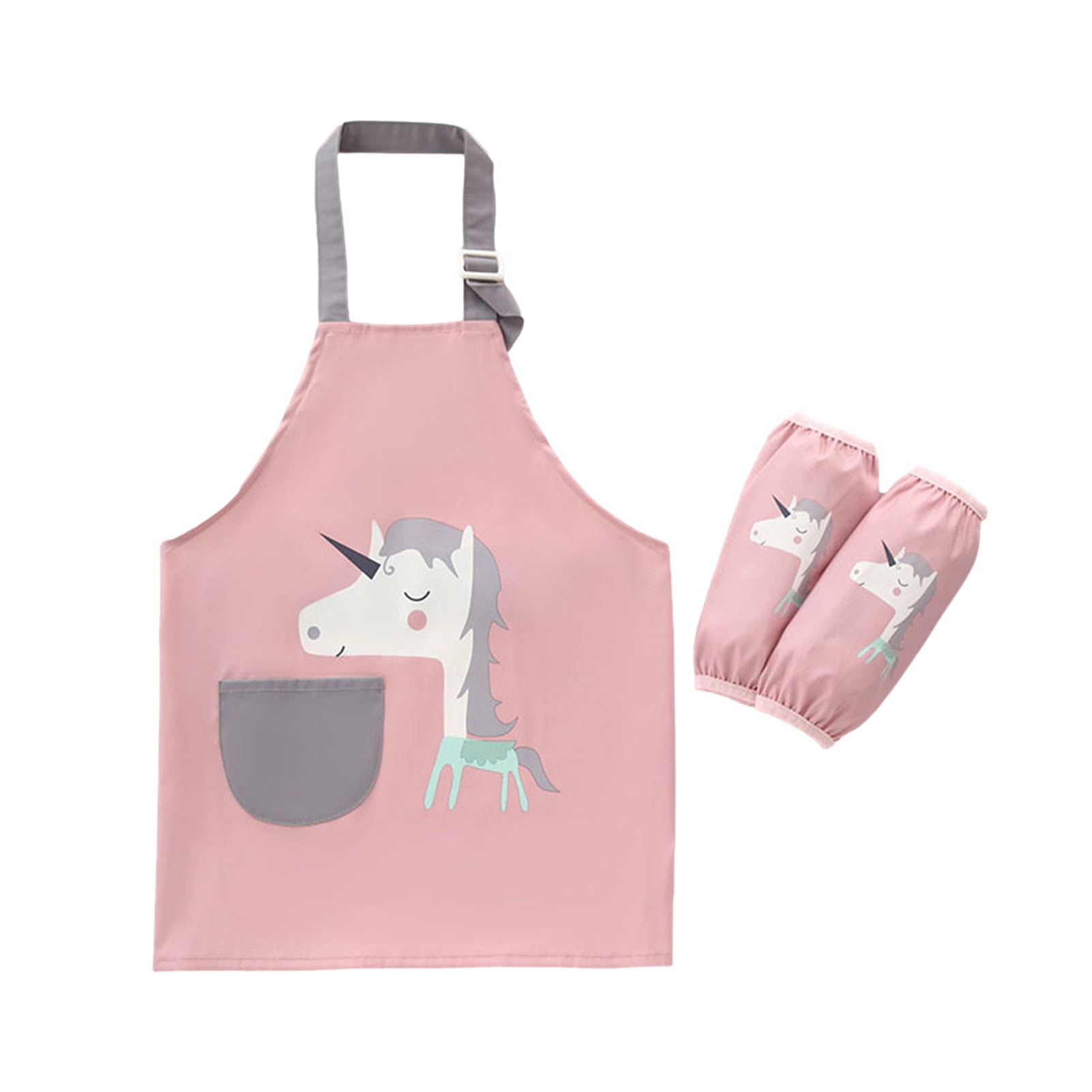 Childrens Play Apron Long Sleeve 42cm 1-2 Years For Painting Cooking School Home 