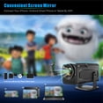 thumbnail image 2 of Black 1080P Projector with 300ANSI Lumens, 4K Decoding & AV1 Support - Versatile for Business, Office & Dorm Use, US Plug Option, Includes Remote Control, Power Supply & User Guide (HY320 Model), 2 of 6