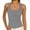 *Gray, variant on Women's V Neck Sleevelsee Tank Top ,Summer Casual Going Out Workout Basic Tops Light Blue,Womens Plus XL
