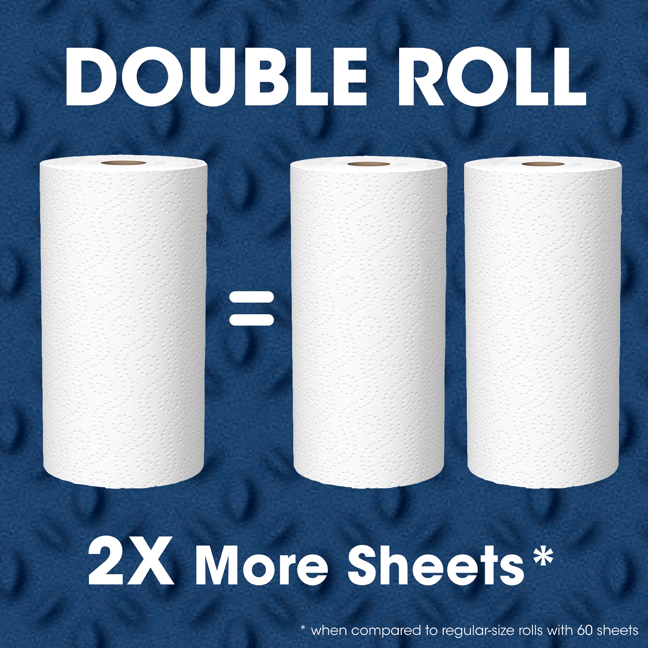 Great Value Ultra Strong Paper Towels, Split Sheets, 6 Double Rolls - image 3 of 9