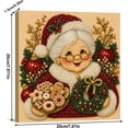 thumbnail image 7 of 2027 Christmas DIY Pearl Diamond Art Kit with Frame (Santa Claus) | 3D Textured Gem Art Diamond Painting Craft 20x20cm, Perfect Elegant Handmade Gift for Women, Home Decor Gift for Beginners, 7 of 7