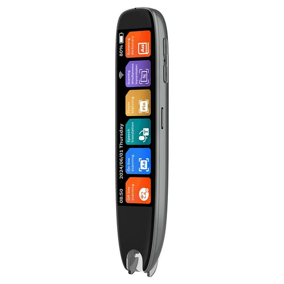Mistaha Portable Smart Scanner Pen with 3.7" HD Touch Screen, Android 6.0 System, 142 Online Scan/Voice Translations, 10 Offline Scan, 12 Languages - Lithium Battery, S65 Model