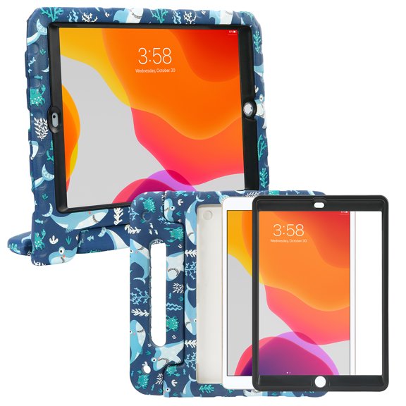 HDE iPad 9th Generation Case for Kids with Built-in Screen Protector Shockproof iPad Cover 10.2 inch with Handle Stand fits 2021 9th Gen, 2020 8th Gen, 2019 7th Gen Apple iPad 10.2