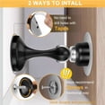 thumbnail image 4 of Deago Magnetic Door Stoppers 2 Pack, Stainless Steel Door Stops for Wall and Floor Mounting, Door Holder Keep Door Open, No Drilling Door Stop with Adhesive Tapes, 4 of 9