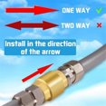 thumbnail image 2 of 2PCS 1 Inch NPT Female Thread Spring Check Valve, Solid Brass Non Return One Way Horizontal Check Valve for Well, Pump, 2 of 5