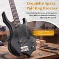 thumbnail image 4 of Ktaxon 44in Electric Bass Guitar with 20W Amp, 4 String Flame Style Bass Guitar Starter Kit, Black, 4 of 10
