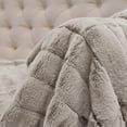 thumbnail image 6 of Home Soft Things Super Soft Decorative Throw Blanket - Light Brown - 60" x 80" Jumbo, 6 of 8