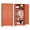 Brown, variant on SUNCROWN Metal Wardrobe Cabinet with Wooden Handle, 72" Metal Wardrobe Closet with Hanging Rods and Adjustable Shelves, Clothing Storage Closet Cabinet for Home, Office, Employee, Gym (Green)