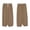Coffee, variant on Kaemgyyd Womens Cotton Linen Pants Loose Fit Wide Leg Casual Pants Elastic Waist Cropped Trousers for Beach Vaction