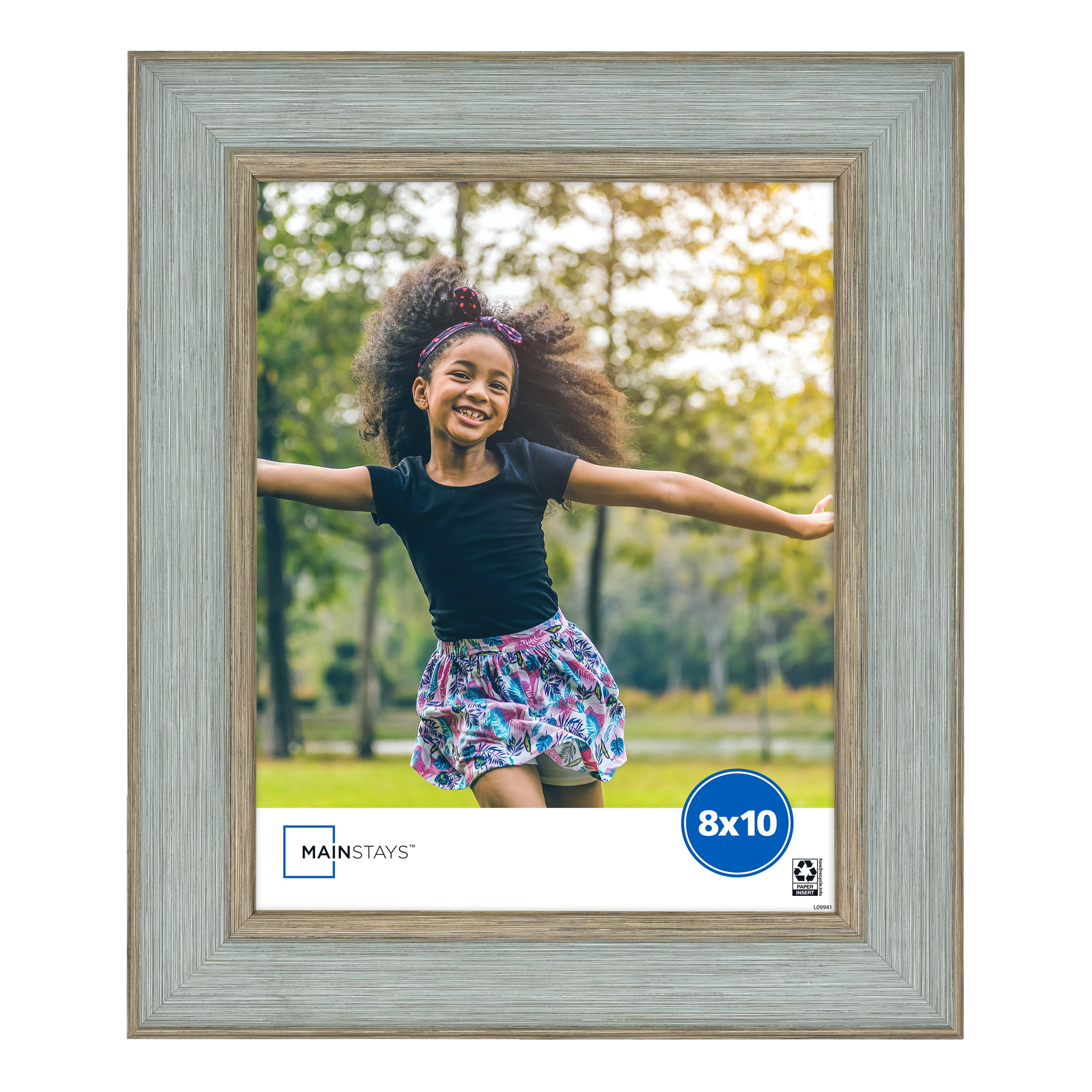 (2 pack) Mainstays 8 x 10 Teal Tabletop Picture Frame