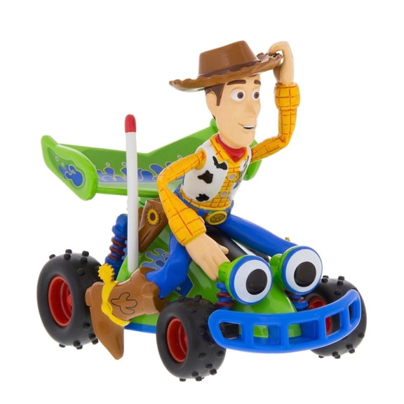 Disney Parks Toy Story Woody Riding RC Pullback Toy Car, 4-Inch Plastic Vehicle for Ages 3