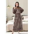 thumbnail image 4 of Richie House Women's Fleece Robe with Hood RHWN2233, 4 of 6