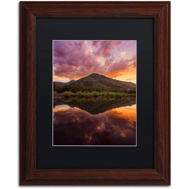 Trademark Fine Art "Glamor in the Sky" Canvas Art by Michael Blanchette Photography Black Matte, Wood Frame