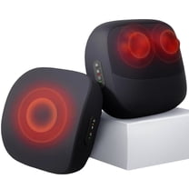 Cordless Shiatsu Back Massager - 3D Kneading Pillow with Double-Sided Heat, Neck/Shoulder/Waist/Leg Use