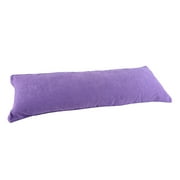 20"X60" Double Side Zipper Microsuede Body Pillow Cover Pillowcase Lavender Purple Color Pregnancy Bedding