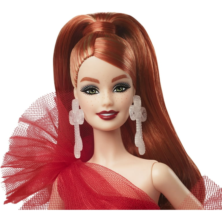 Barbie 2024 Holiday Barbie Dolls Seasonal Collector Gift Barbie Signature Plaid Gown with Red Bow Walmart Exclusive