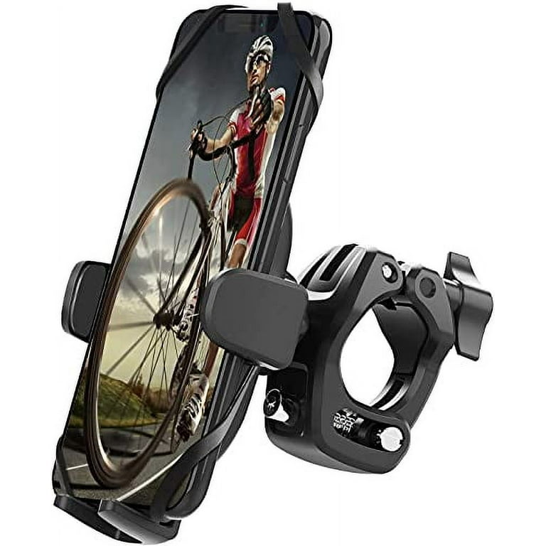 APPS2Car Motorcycle Phone Mount, 360 Rotation Bicycle Phone Mount with  Anti-Scratch Design, Adjustable Bike Phone Mount Compatible for iPhone  13/12/11/X, Samsung S21/S20, Phone Holder for Motorcycle 