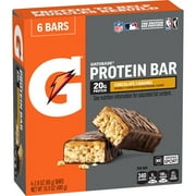 Gatorade Whey Protein Recover Bar, Chocolate Caramel, 20g Protein, 6 Ct