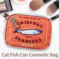 thumbnail image 1 of Bolsa De Almacenamiento Bolso De Almacenamiento Bolso de cosméticos estilo sardinas enlatadas de almacenamiento linda creativa para el trabajo (naranja), 1 of 8