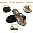 thumbnail image 3 of YAZAOOSummer Flip Flops Creatively Ornate Eagless Artwork Simple Beach Sandals, 3 of 8