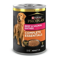 Purina Pro Plan Grain Free Wet Dog Food, Classic Beef and Salmon Entrée, 13 oz Can