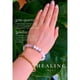 thumbnail image 2 of Nvzi Pulsera de cuarzo rosa para mujer Cristal de cuarzo rosa + piedra de cristal de aromaterapia de lava blanca, 2 of 4