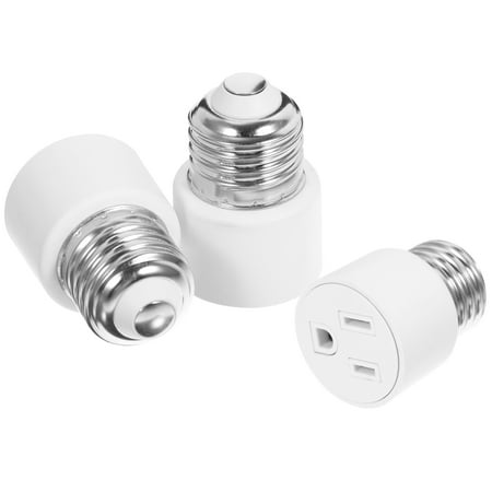 

3pcs Light Socket to Adapter E26 Base Light Bulb to US Converter