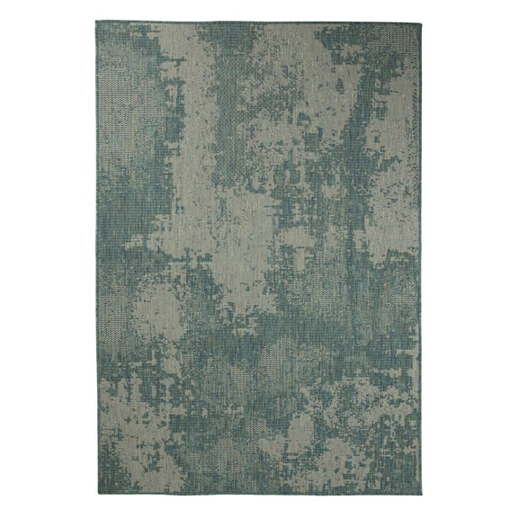 Furnish My Place Outdoor Vintage Faded Rug - 2 ft. x 3 ft., Ocean
