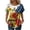 Multicolor#03, variant on Womens Independence Day T-Shirts Casual 4th of July Patriotic Short Sleeve Tops American Flag Printing Crewneck Tunic Tees Shirts Multicolor#04 L