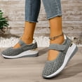 thumbnail image 6 of IUJSOY Wedge Sneakers for Women Hollow out Mary Jane Shoes Platform Sandals Casual Walking Shoes, 6 of 7