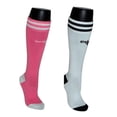 thumbnail image 1 of Striker Soccer Socks Value Pack - PeeWee, Pink/White, 1 of 2