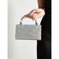 thumbnail image 4 of Women's Gold Rhinestone Evening Clutch Bag, Crystal Top Handle Purse, Sparkly Formal Wedding Handbag, 4 of 7
