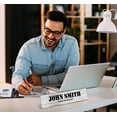 thumbnail image 5 of Printtoo Personalized Desk Name Plate Pretty Wood Texture Custom Acrylic Office Desk Name Plate Accessory 2x10 Inches, 5 of 5