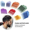 thumbnail image 4 of POINTERTECK Professional 8 Color Hair Clipper Guide Combs Clipper Guard Combs Attachment #3170-400- 1/8” to 1 -Great Fits for Professional Most Hair Clippers Beard Trimmer, 4 of 7