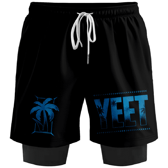 Jey Uso Yeet Shorts Unisex 2 in 1 Running Sweatshorts Casual Outdoor Sportswear