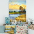 thumbnail image 2 of Designart ' The Awakening of Nature Over Meadows ' Lake House Canvas Wall Art Print, 2 of 4
