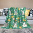 Jungdeepe Easter Blanket Flannel All Season Lightweight Living Blanket