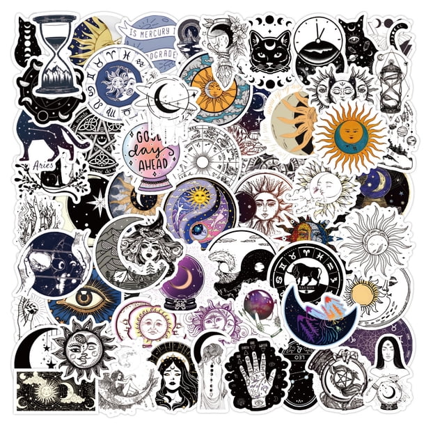 Calcomanía impermeable de vinilo con grafiti Stickers Astrology (60 unidades)