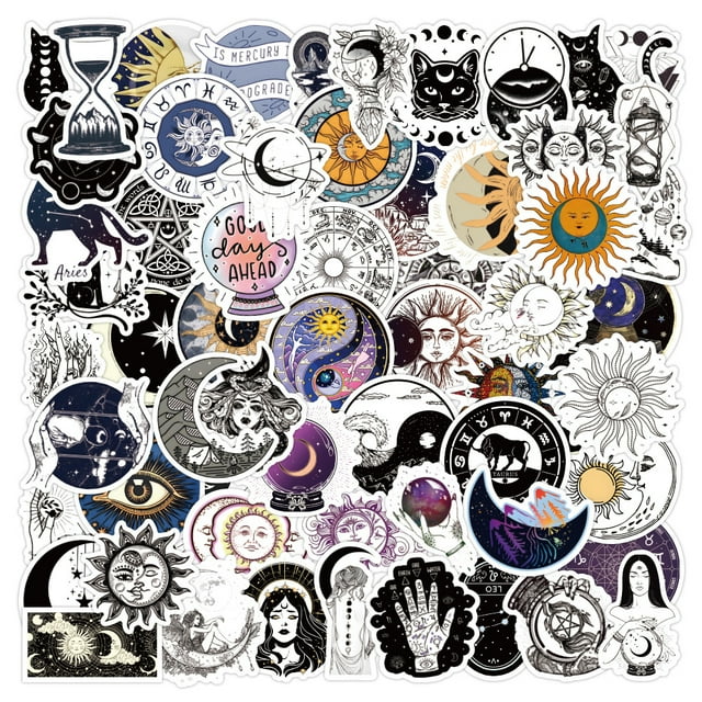 Calcomanía impermeable de vinilo con grafiti Stickers Astrology (60 unidades)