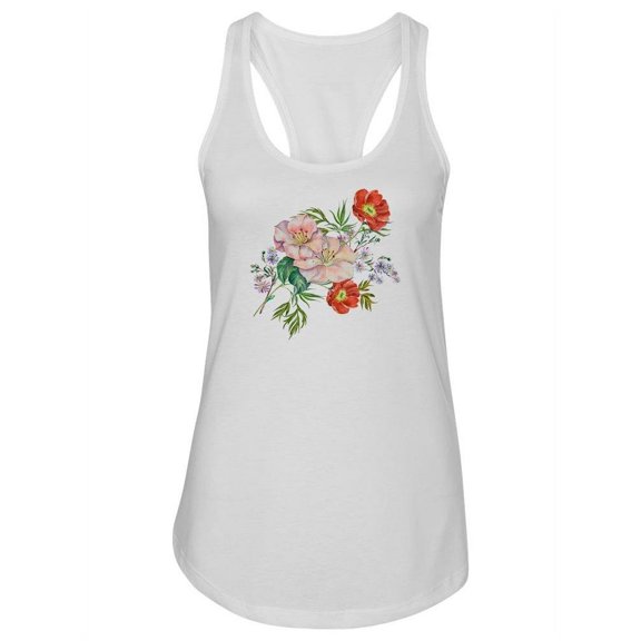Spring Flowers Racerback Tank Women -Image by Shutterstock, Female XX-Large