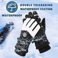 thumbnail image 4 of Ticikt Windproof Cycling Gloves Winter Thermal Warm Touchscreen Bike Riding Gloves for Men Women Motorcycle Running Driving Cold Weather, 4 of 5