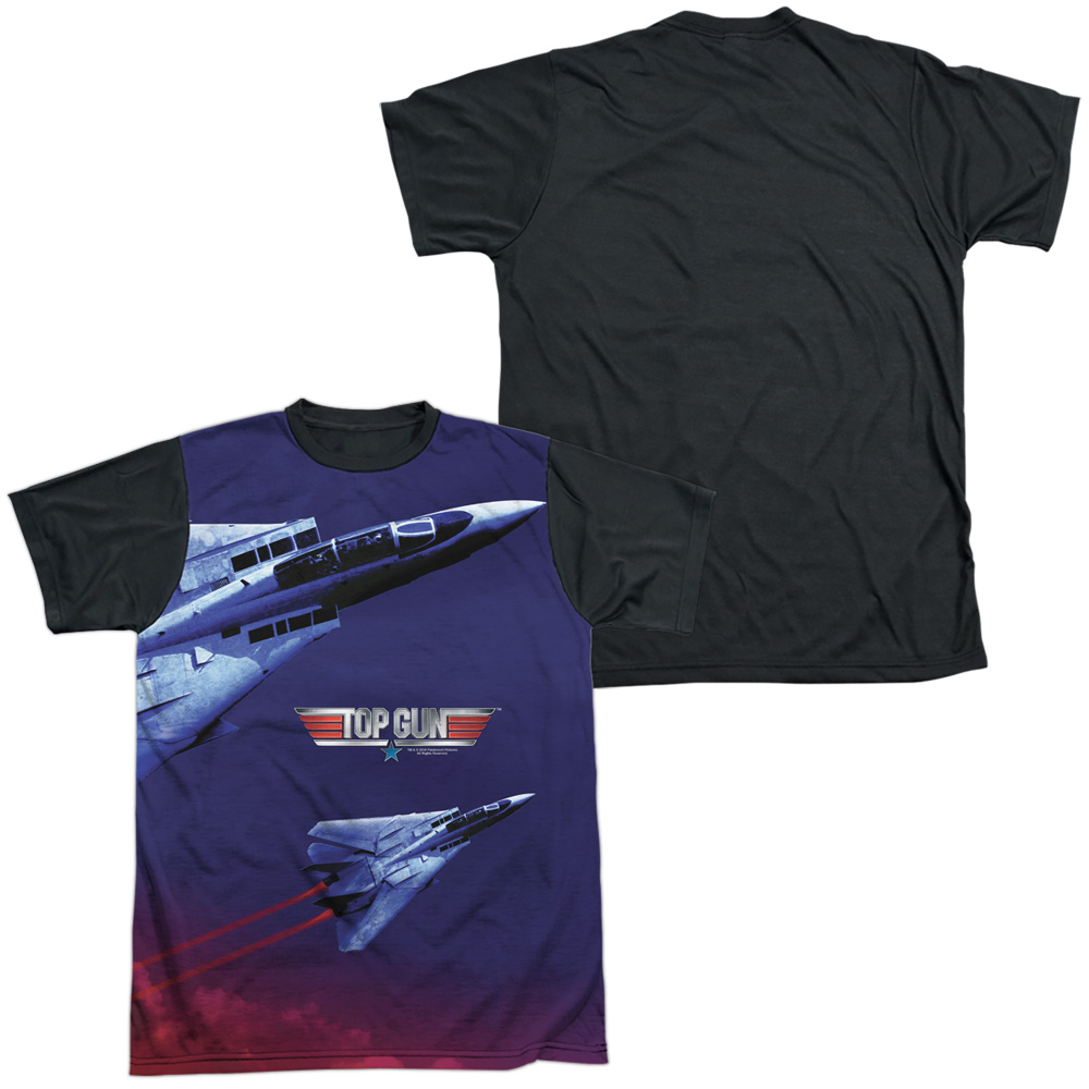 Top Gun Jets In Motion Unisex Adult Sublimated Black Back T Shirt for Men and Women, White, Large - image 2 of 4