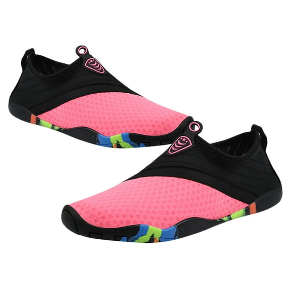 LABSERRON Waterproof Beach Shoes 1 Pair Pink Rubber Non-slip for Adults Swimming Pool Sailing Boating