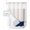 Navy Blue, variant on No Hook Shower Curtain with Snap in Liner, Mid Century Art Geometric Morocco Stripes Wine Red Hotel Shower Curtains for Bathroom, Washable Shower Curtain Liner Set with Mesh Top Window, 36"x72"