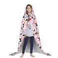 thumbnail image 3 of Honeii Cartoon Cat And Heart Print Poncho Cape, Cloak Coat, Snuggly Hooded Wearable Blanket, Hooded Cape For Teenagers,Halloween Costumes-Small, 3 of 7