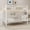 White + Metal + Metal, variant on ENTU Twin Over Twin Metal Bunk Bed Convertible 2 Beds Ladder Guardrail No Box Spring Needed 77.00x40.30x61.40 Inch Silver