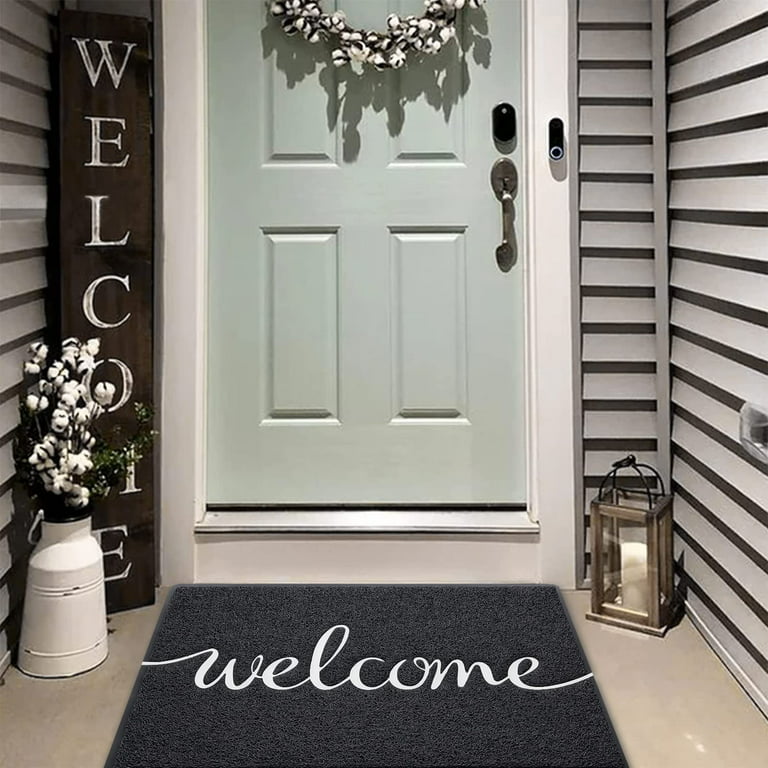 Welcome Matt for Front Door(36x24),Durable Welcome Mats Outdoor  Entrance,Non-Slip Door Mat for Entryway, Home Entrance, Patio, High Traffic
