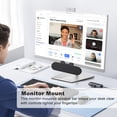 thumbnail image 4 of Computer Speakers for Desktop Monitor, Stereo USB Powered Speaker Bar, Deep Bass Soundbar for PC, Laptop Speaker w/ Loud Sound, Volume Control Easily Clamps to Monitors, Included USB C Adapter, Black, 4 of 7
