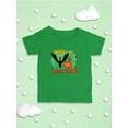 thumbnail image 3 of Happy Halloween Retro Style. T - Toddler T-Shirt, Kelly Green, 3 of 4